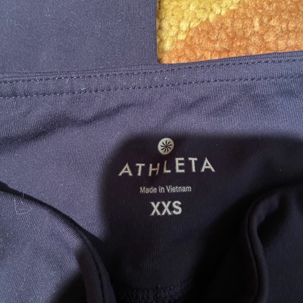 Athleta Full Length Navy Blue Workout Athletic Leggings Size XXS